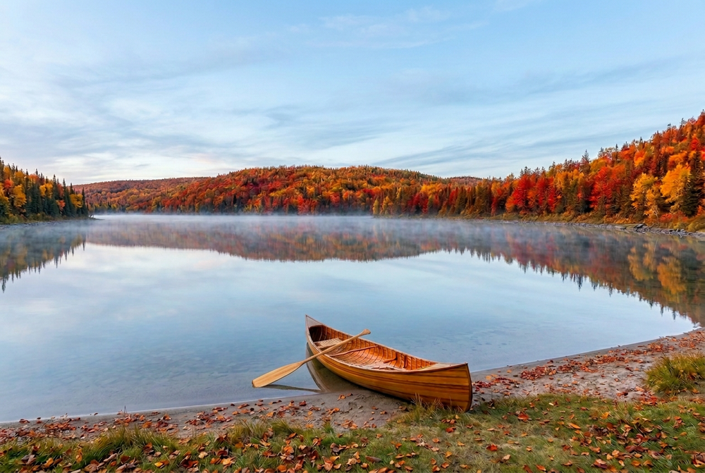 Wooden Canoe