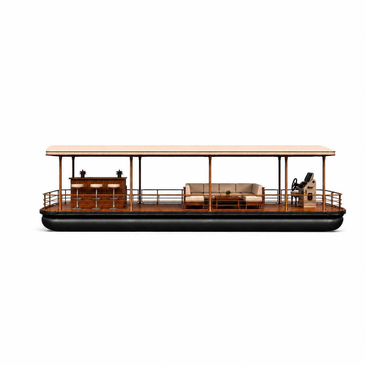 23ft Luxury Floating Lounge Pontoon