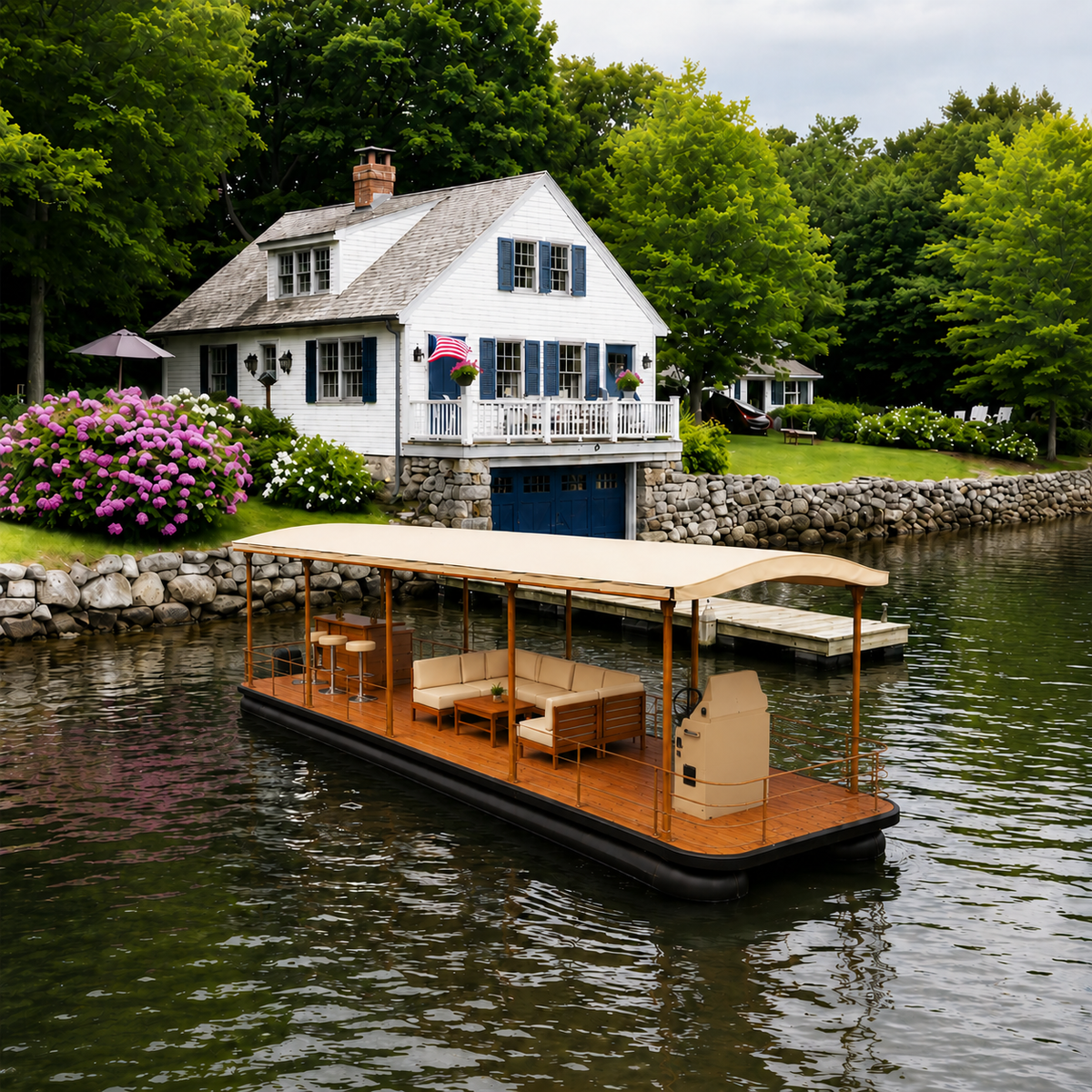 28' Luxury Floating Lounge – Tritoon
