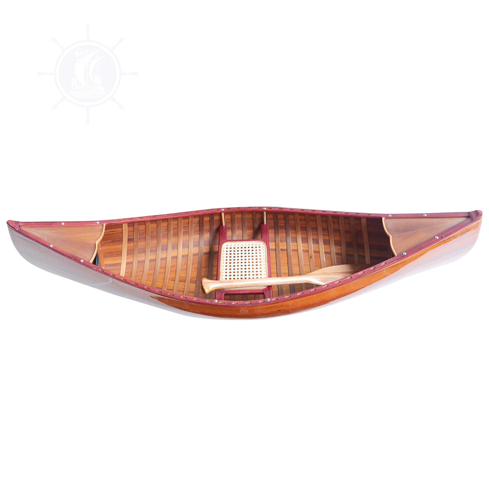 Wooden Canoe With Ribs 6 ft Display-Only