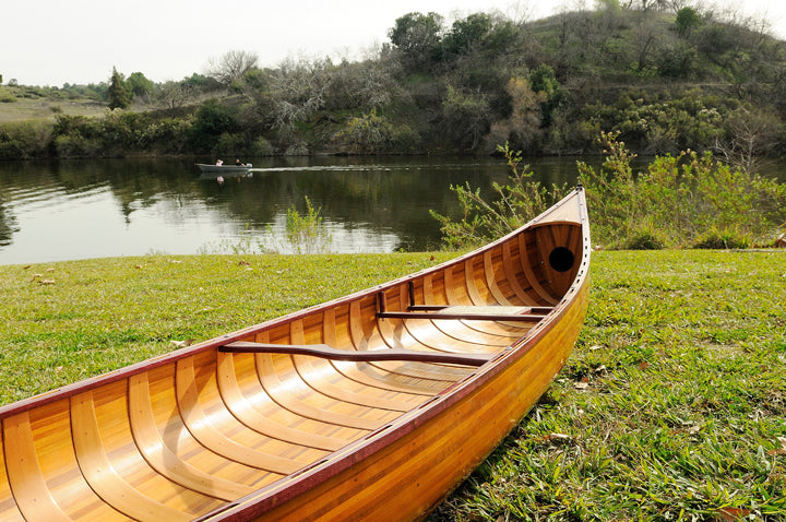 Wooden Canoe with Ribs 18 ft