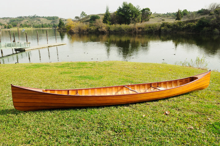 Wooden Canoe with Ribs 18 ft