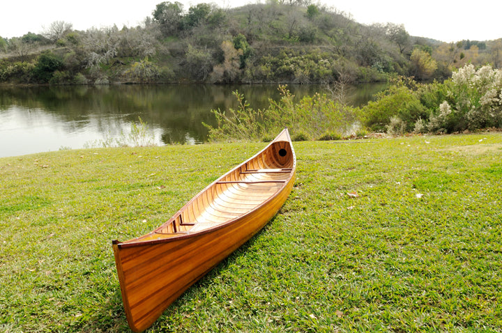 Wooden Canoe with Ribs 18 ft