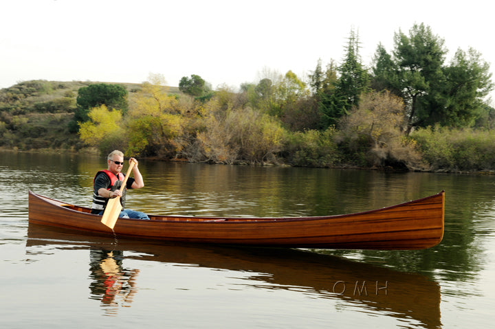 Wooden Canoe with Ribs 18 ft