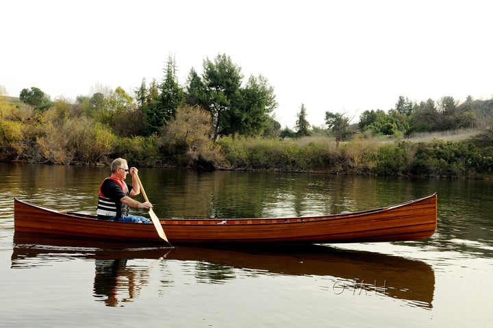 Wooden Canoe with Ribs 18 ft