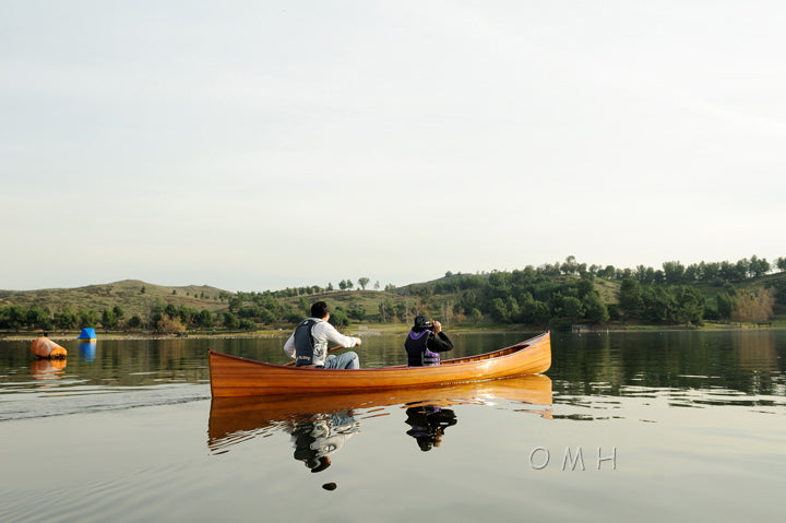 Wooden Canoe with Ribs 18 ft