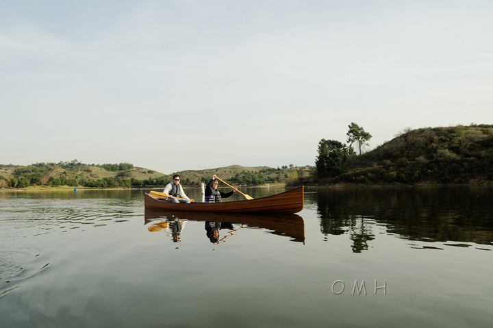Wooden Canoe with Ribs 18 ft