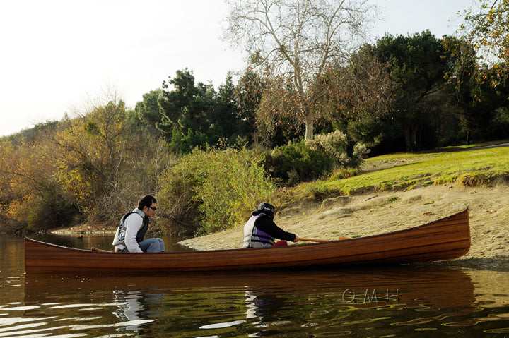 Wooden Canoe with Ribs 18 ft