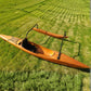 Polynesian Hawaiian Outrigger Wooden Kayak