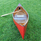 Red Wooden Canoe 10ft With Ribs Curved Bow