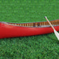 Red Wooden Canoe 10ft With Ribs Curved Bow