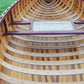 Red Wooden Canoe 10ft With Ribs Curved Bow