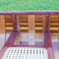 Red Wooden Canoe 10ft With Ribs Curved Bow