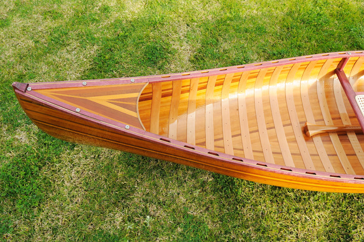 Wooden Canoe With Ribs Curved bow 10 ft Display-Only