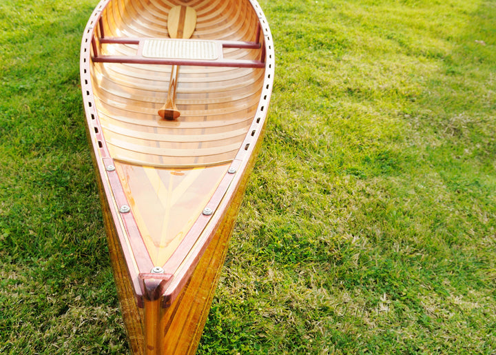 Wooden Canoe With Ribs Curved bow 10 ft Display-Only