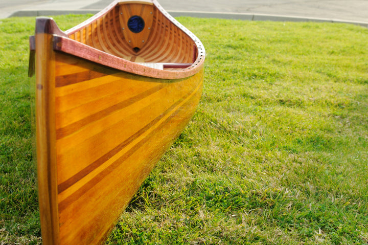 Wooden Canoe With Ribs Curved bow 10 ft Display-Only