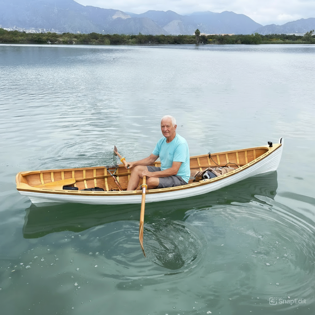 12' Wooden Whitehall Rowboat with Gelcoat reinforcement