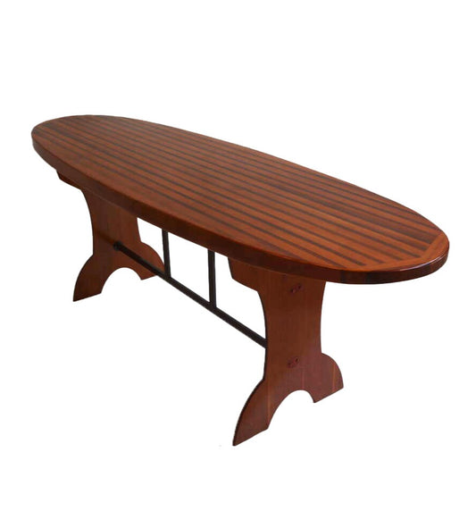 Wooden Single Paddle Board Bar Table 39.4 Inches Tall