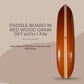 Paddle Board in Red Wood Grain 11ft with 1 fin