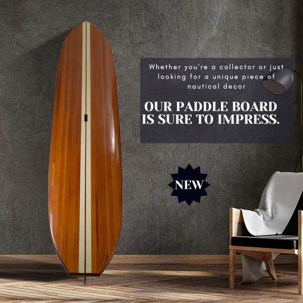 Paddle Board in Red Wood Grain 11ft with 1 fin