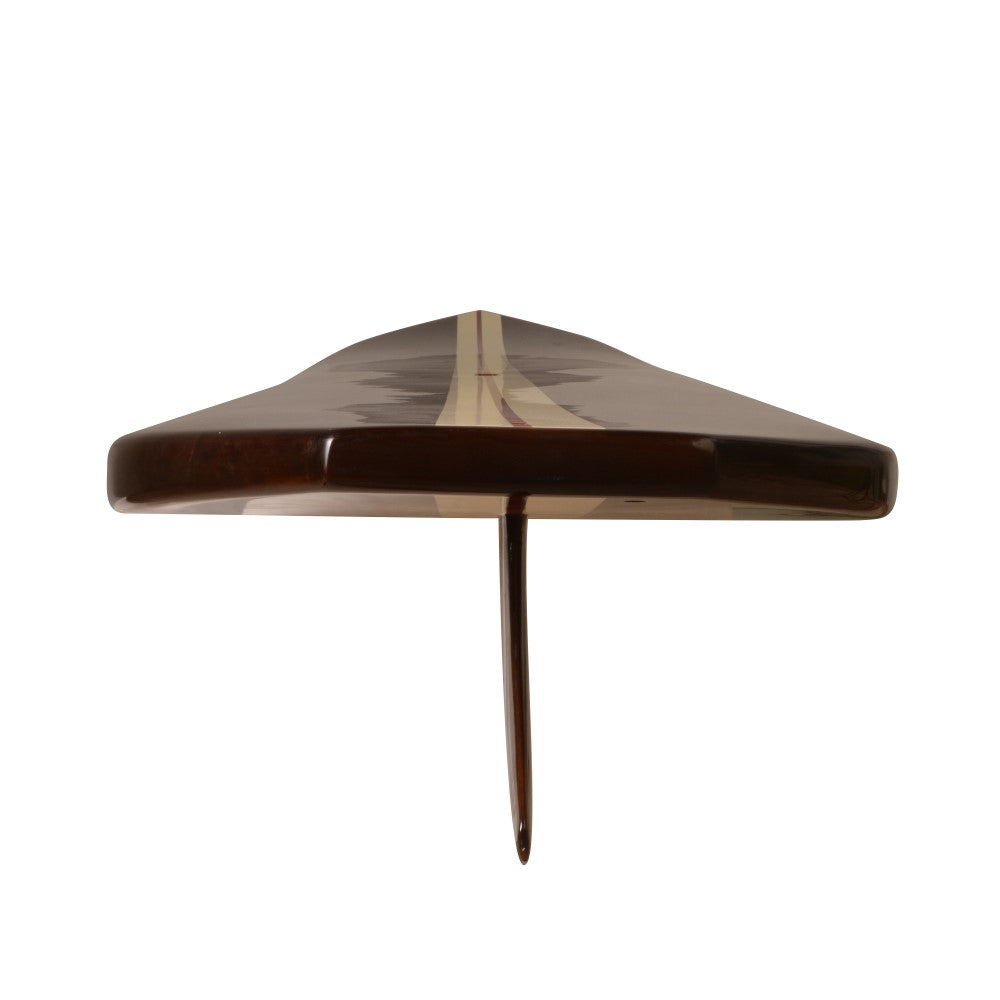 Paddle Board in Dark Painted Wood 11ft with 1 fin