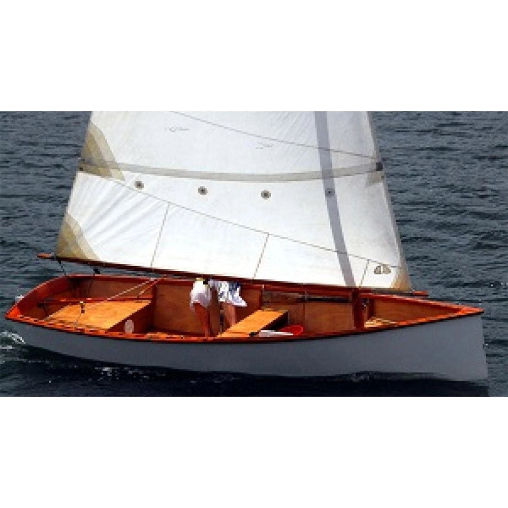 Goat Island Skiff Sailing Dinghy 15.5 Ft Custom Built Wooden Boat