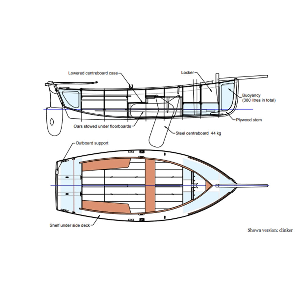 Beg-Meil 14ft Custom Built Wooden Boat