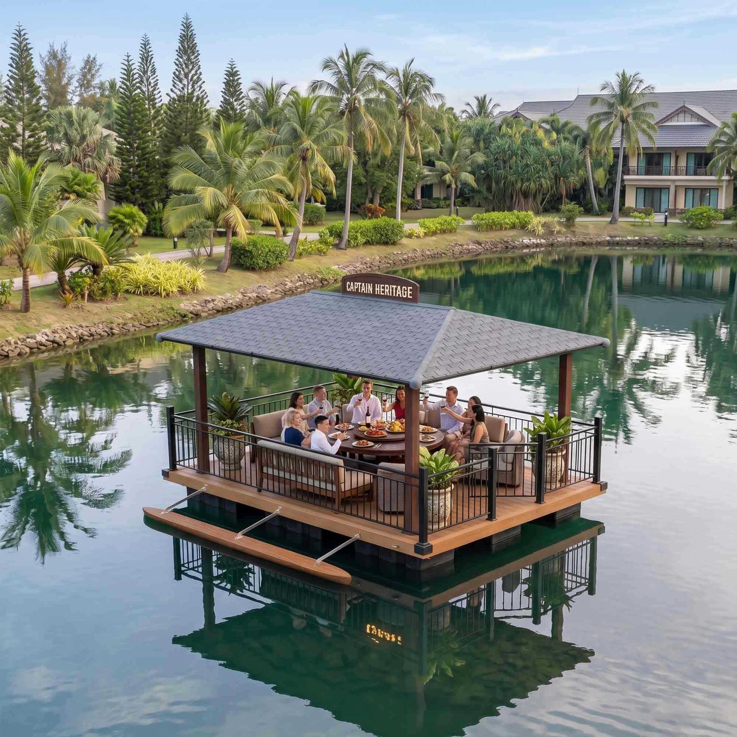 Rectangular Floating Lounge
