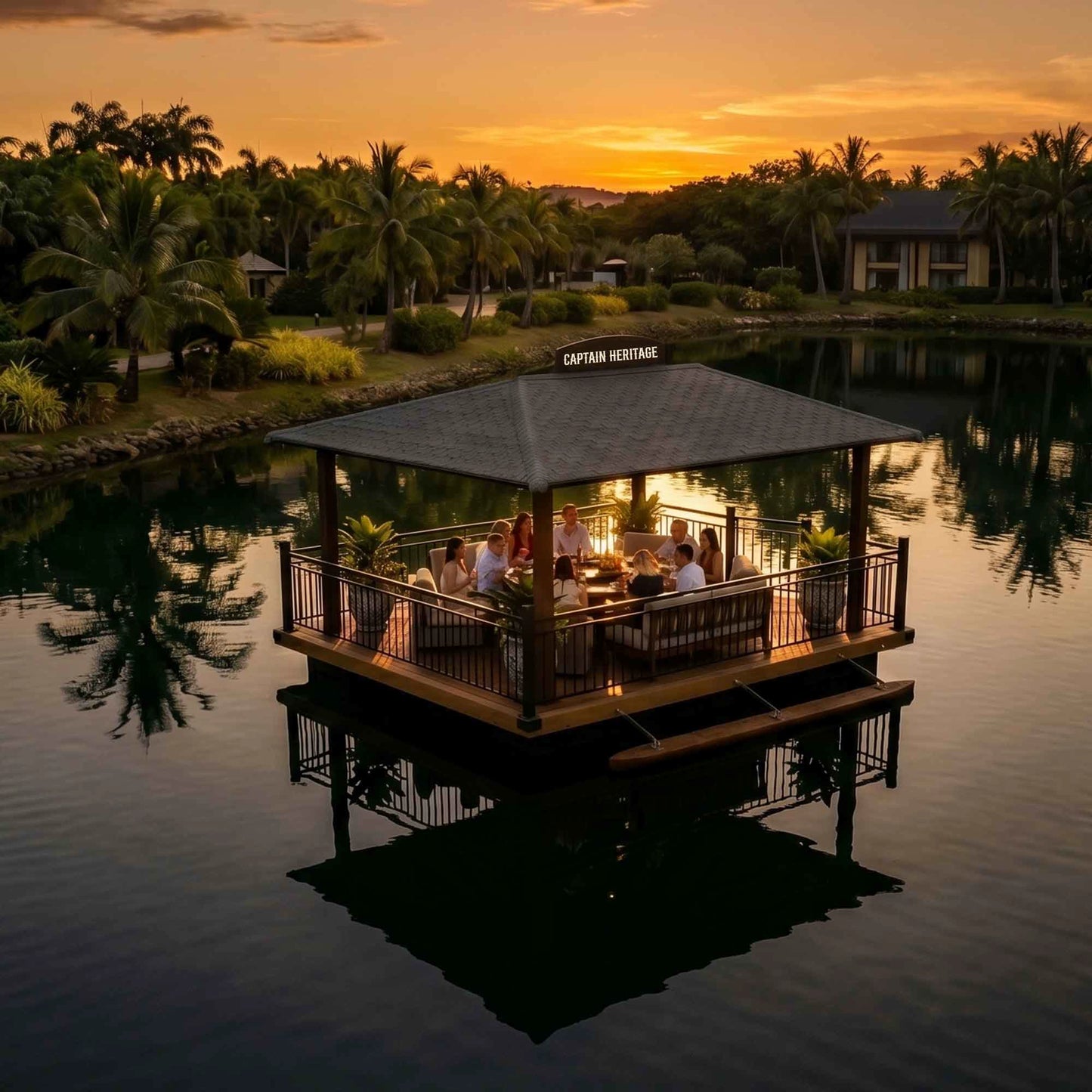 Rectangular Floating Lounge