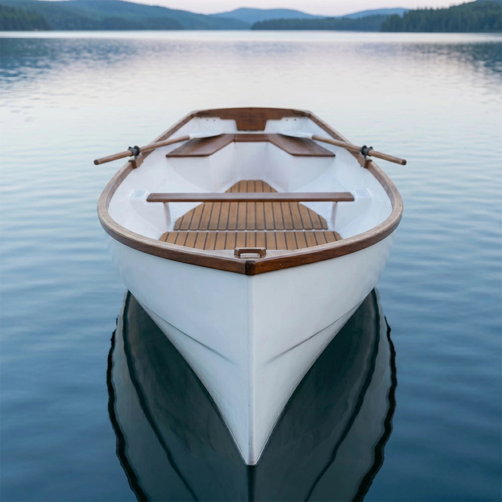17ft Composite Whitehall Dinghy | Teak Accents & Classic Design
