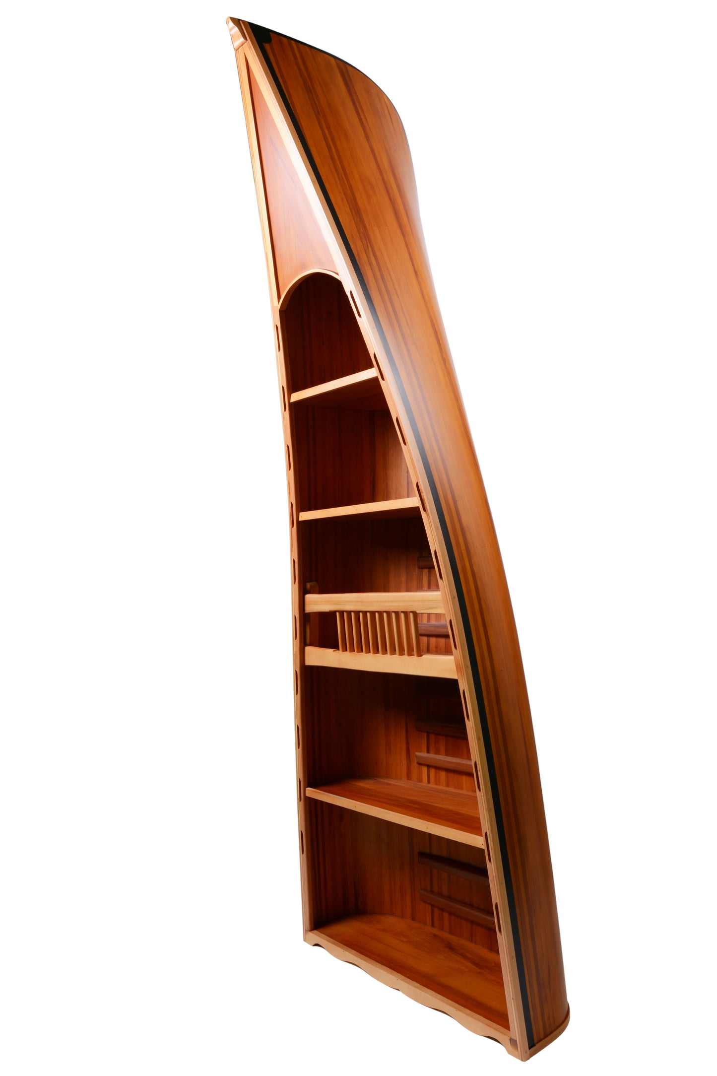 Canoe Book Shelf Antique 7ft