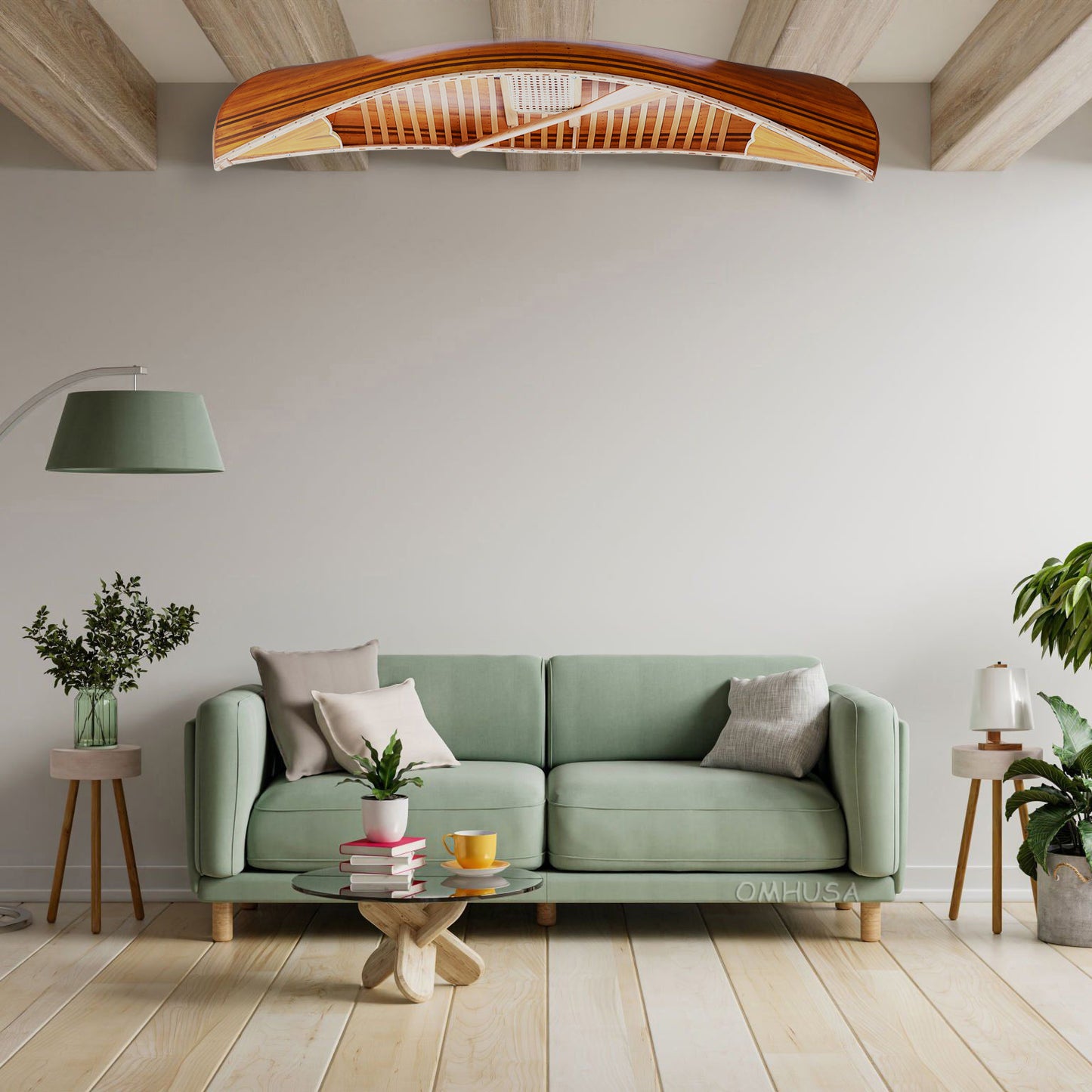 Display Canoe with Ribs Matte 6
