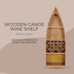 Wooden Canoe Wine Shelf