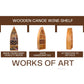 Wooden Canoe Wine Shelf