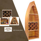 Wooden Canoe Wine Shelf