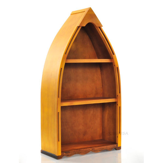 Wooden Canoe Book Shelf Small