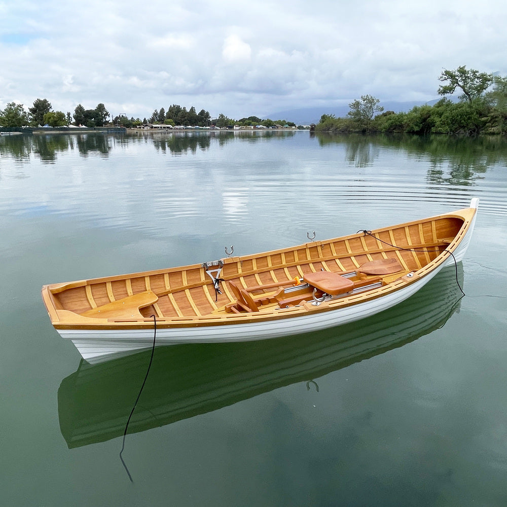 Clinker Built whitehall wooden rowboat 12