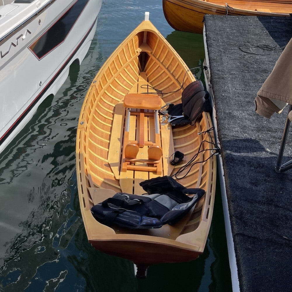 Clinker Built whitehall wooden rowboat 12