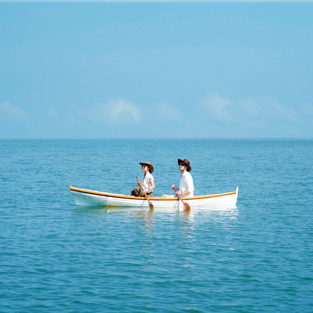 Clinker Built whitehall wooden rowboat 12