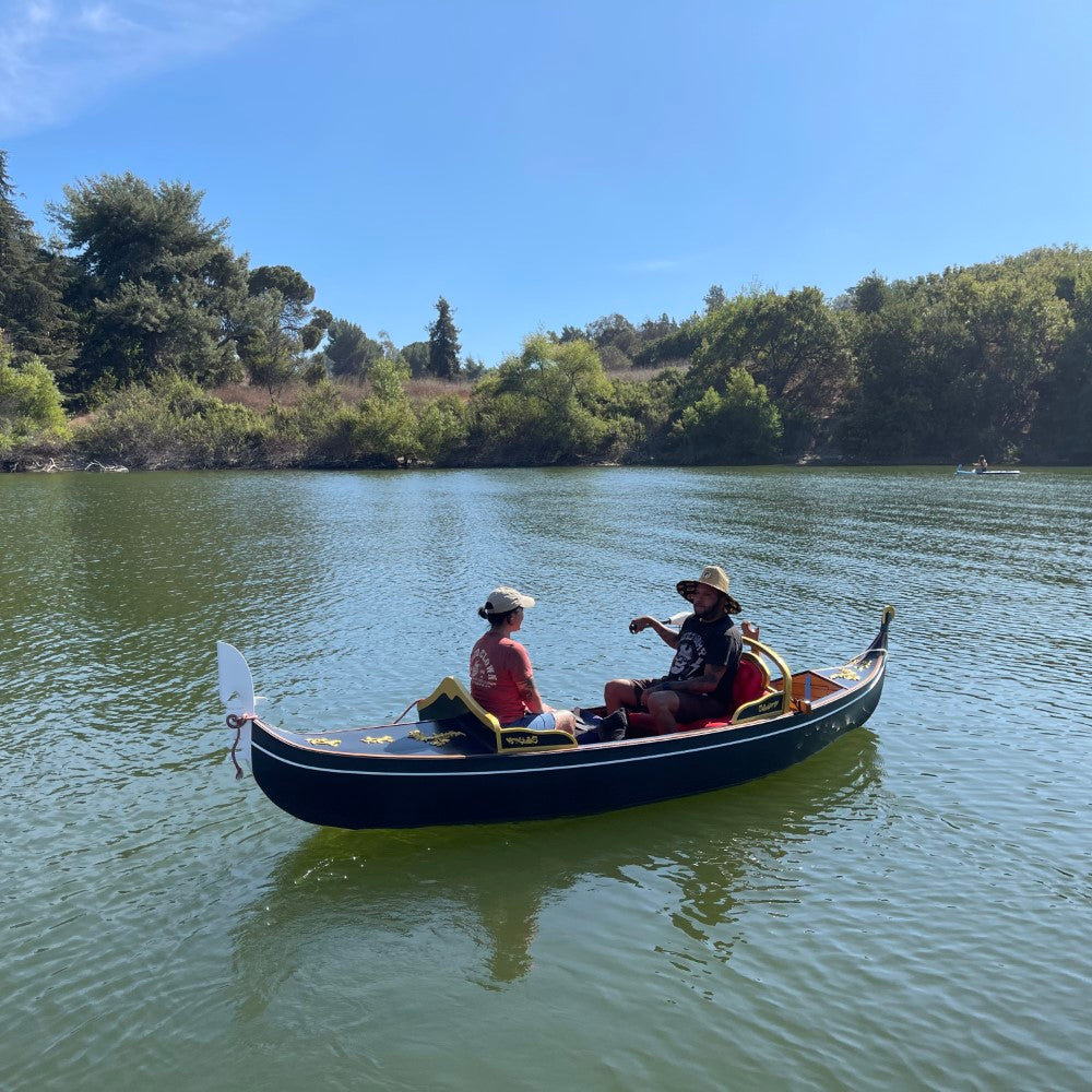 Venetian Gondola Wooden Boat 15 ft.