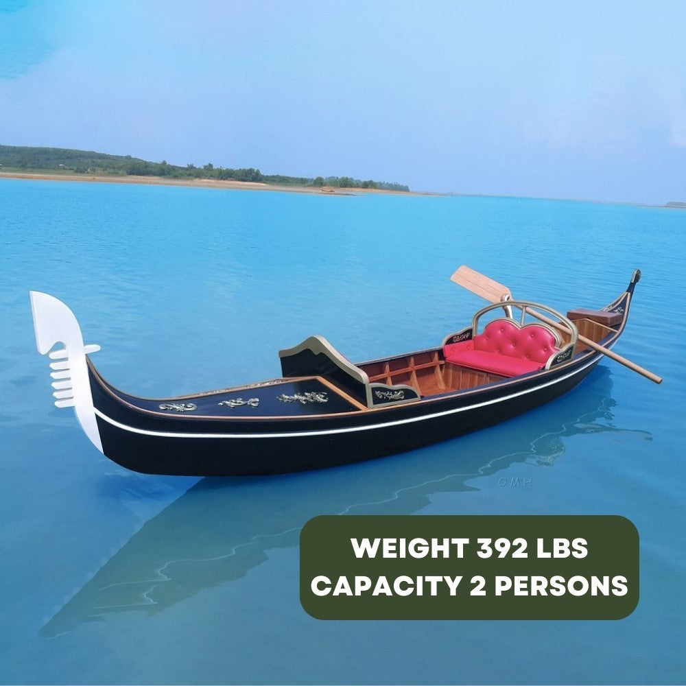 Venetian Gondola Wooden Boat 15 ft.