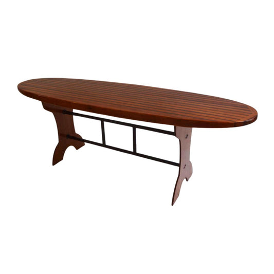 Wooden Single Paddle Board Bar Table 39.4 Inches Tall