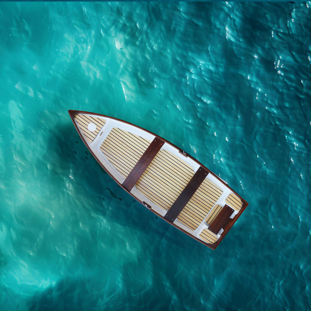 11.5 ft Composite whitehall dinghy with teak accent