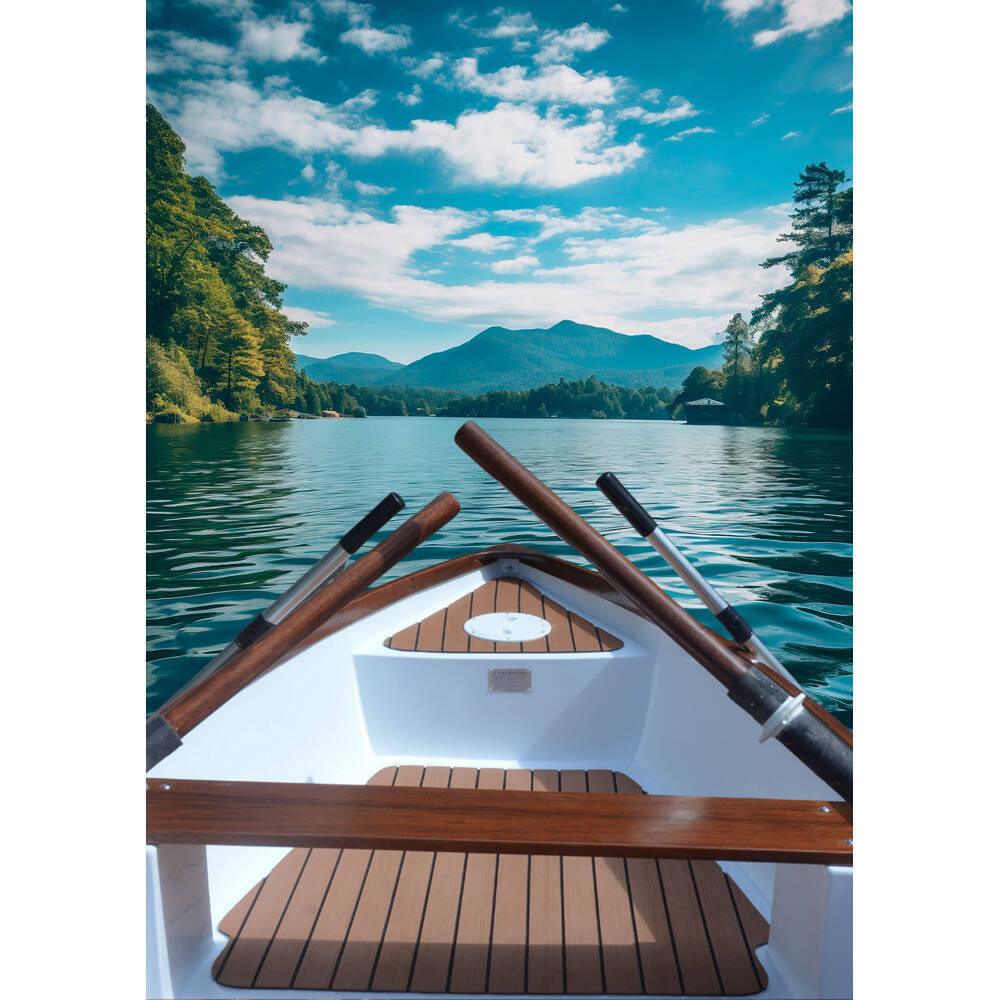 11.5 ft Composite whitehall dinghy with teak accent