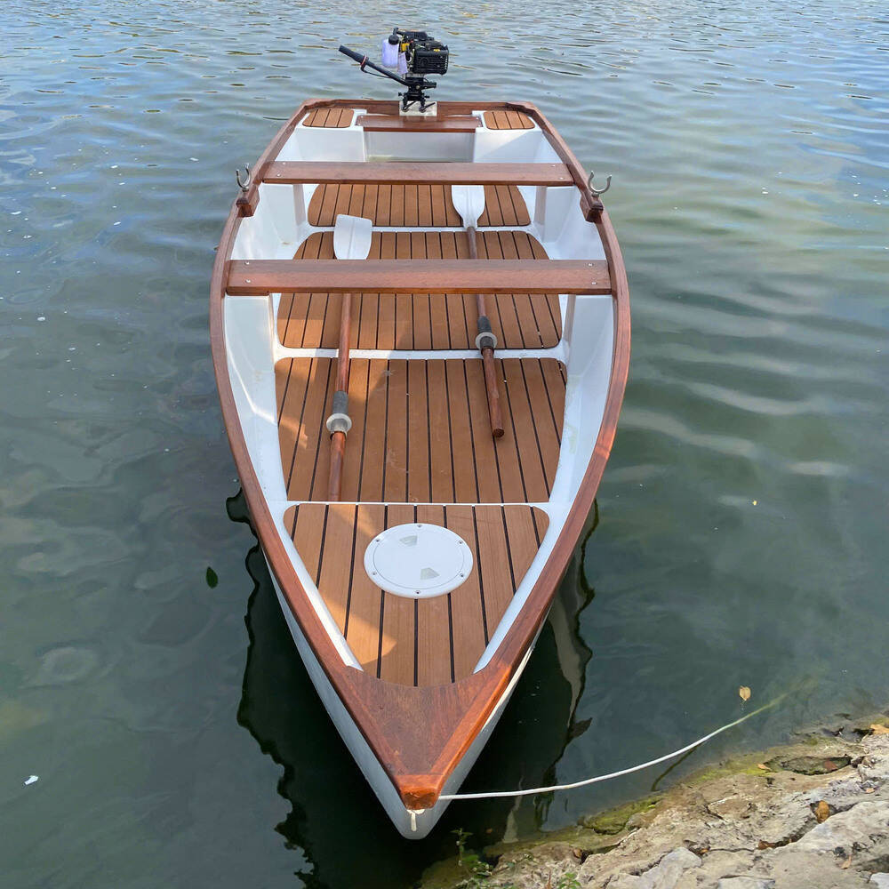 11.5 ft Composite whitehall dinghy with teak accent