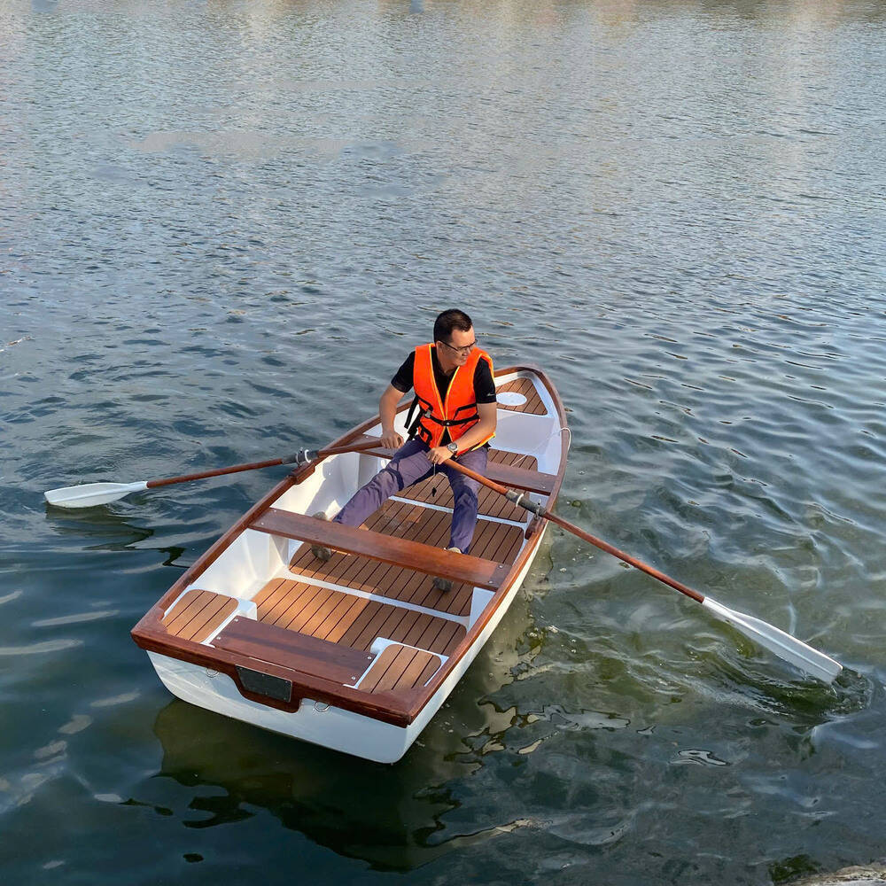 11.5 ft Composite whitehall dinghy with teak accent