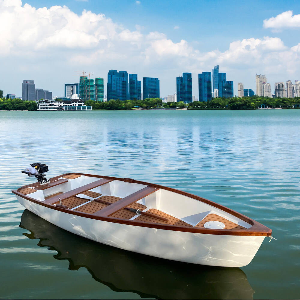 11.5 ft Composite whitehall dinghy with teak accent