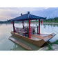 Composite gazebo houseboat with roof