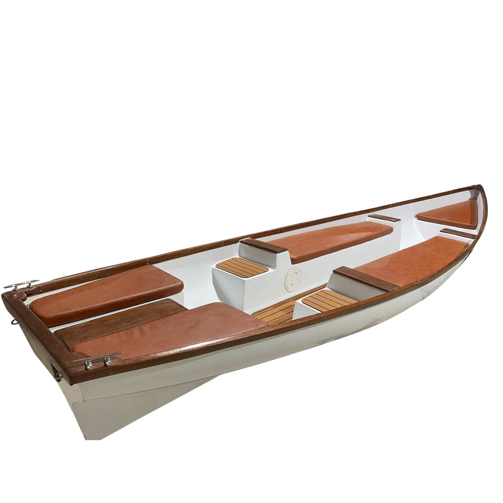 18ft Composite Whitehall Row Boat w. Teak Gunwale