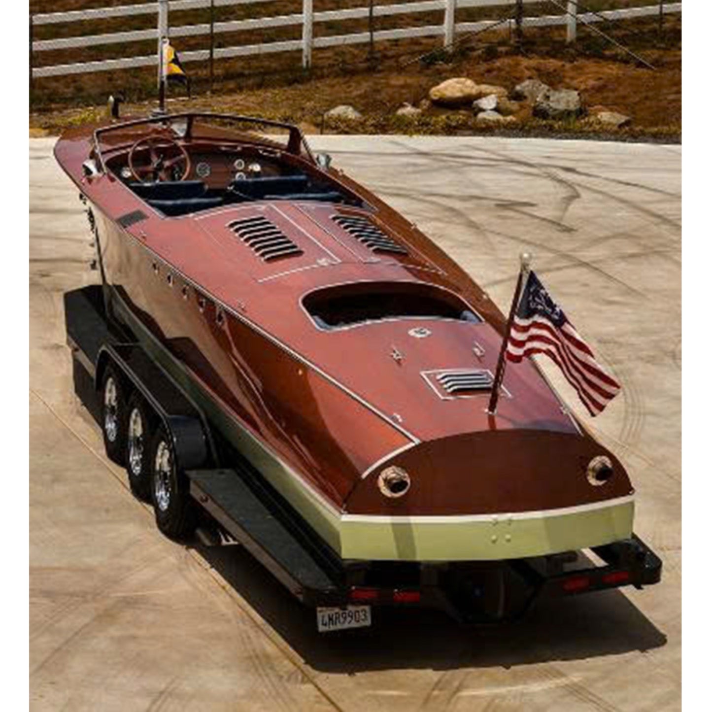 Hacker Craft Evangeline Special 33 foot runabout 1924 Custom Built Replica Boat
